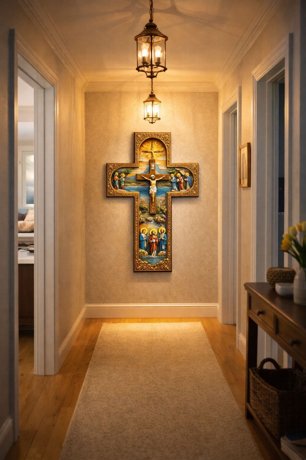 ✝️Cruz sagrada de Jesús que llena tu hogar de fe, paz y protección ✨