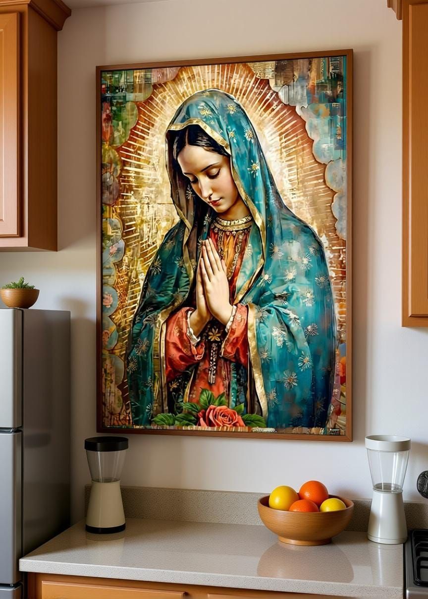 Cuadro de la Virgen de Guadalupe 🙏| 40%OFF