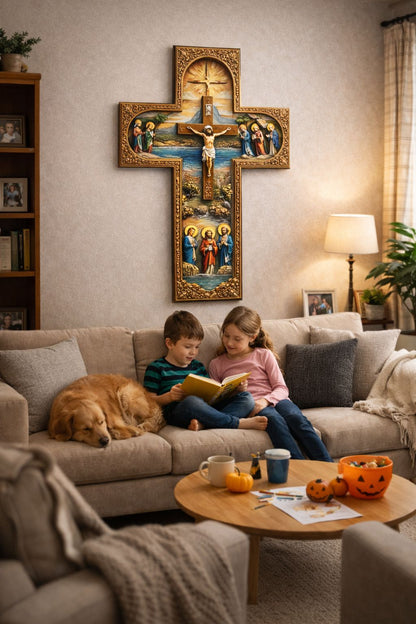 ✝️Cruz sagrada de Jesús que llena tu hogar de fe, paz y protección ✨