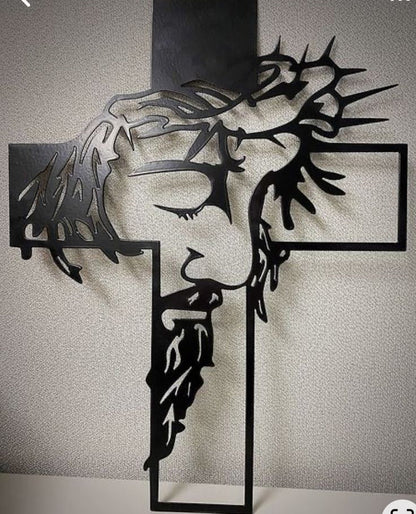 ✝️Arte De Pared De Jesús en la Cruz Con Led | Fe que Ilumina tu Hogar