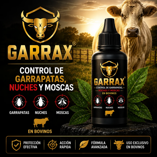 GARRAX, CONTROL DE GARRAPATAS, NUCHES Y MOSCAS
