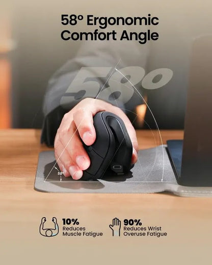Mouse Inalámbrico Vertical Ergonómico E11🖱